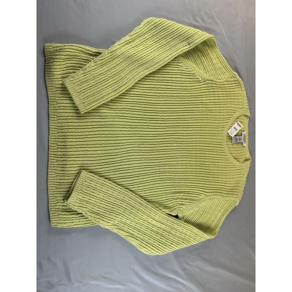 Womens XL Tops Lot Talbots Green Sweater Who What Wear Striped Sleeveless - Picture 9 of 16